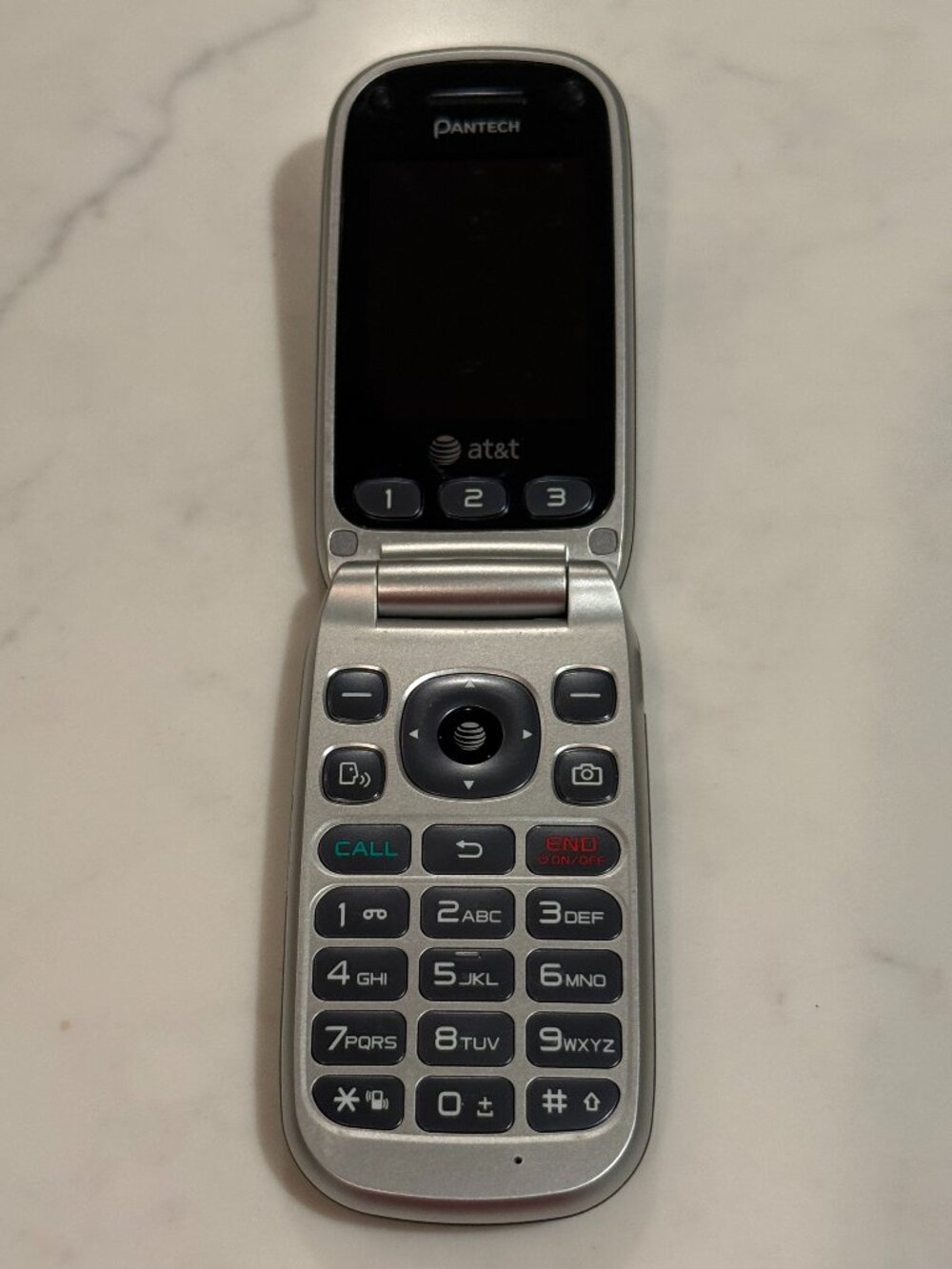 Flip Cell Phone - AT&T Pantech Breeze 3 III